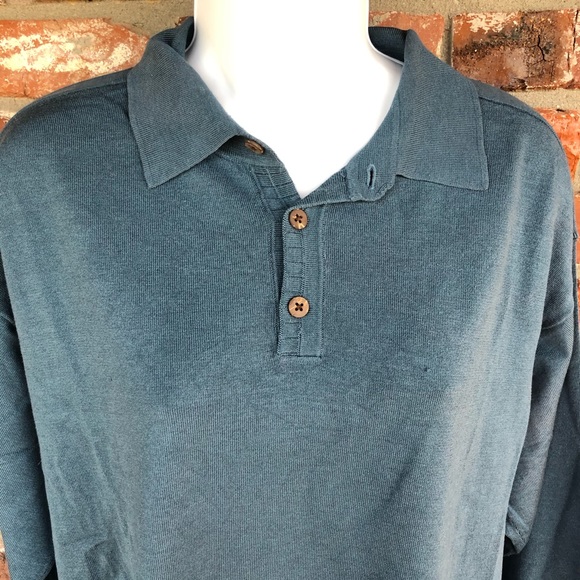 Tommy Bahama blue pullover silk sweater size Large - Picture 2 of 7